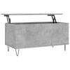 vidaXL Mesa de centro 90x44,5x45 derivados de madeira cinzento cimento