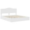 vidaXL Cama com Armazenamento Branco 200 x 200 cm Madeira processada