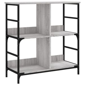 vidaXL Estante 78,5x33x82 cm derivados de madeira cinzento sonoma