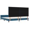 vidaXL Cama Box com cabeceira Azul Escuro 200 x 200 cm Veludo