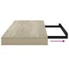 vidaXL Prateleiras parede suspensas 4 pcs 60x23,5x3,8 cm MDF carvalho