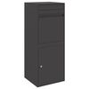 vidaXL Caixa para entrega de pacotes Preto 41 x 38 x 103 cm A&ccedil;o