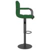 vidaXL Bancos de bar 2 pcs veludo verde-escuro