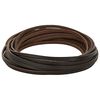 vidaXL Pulseira de Couro Marrom Escuro 200 x 0,3 cm Couro