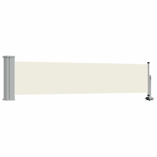 vidaXL Toldo lateral retr&aacute;til para p&aacute;tio 60x300 cm creme