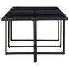 vidaXL 13 pcs conjunto jantar exterior com almofad&otilde;es vime PE preto