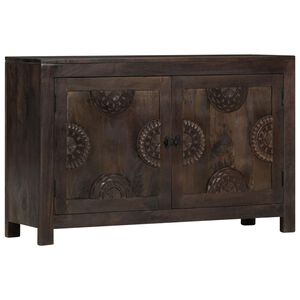 vidaXL Aparador design esculpido 110x35x70 cm madeira mangueira maci&ccedil;a