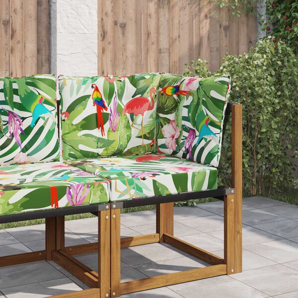 vidaXL Almofada para Sof&aacute; Externo 3 pcs colorido Poli&eacute;ster