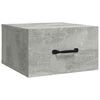 vidaXL Mesa cabeceira montagem na parede 35x35x20 cm cinzento cimento