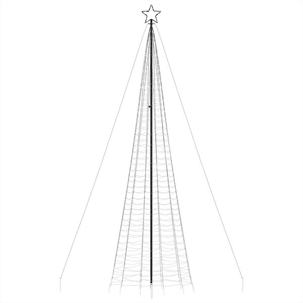 vidaXL &Aacute;rvore de Natal LED com Spikes 1534 LEDs Coloridos 500 cm