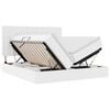 vidaXL Cama com arruma&ccedil;&atilde;o e colch&atilde;o Branco Puro 180 x 200 cm