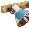 vidaXL Candeeiro de parede industrial 90x25 cm E27 multicor