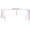 vidaXL Cabeceira cama luzes LED tecido 180x5x78/88cm cinza-acastanhado