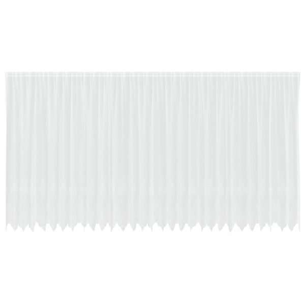 vidaXL Cortina de Renda com cortinas Branco 245 x 750 cm Poli&eacute;ster