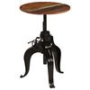 vidaXL Mesa de bar em madeira recuperada maci&ccedil;a 60x(76-110) cm