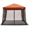 vidaXL Conjunto de Tenda de Camping com telhado 2 pcs Cinza e Laranja