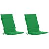 vidaXL Almofadas para Cadeiras Alta em 2 Pe&ccedil;as GEMERT 2 pcs Verde