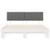 vidaXL Estrutura de Cama com Cabeceira Estofada Cinzento-claro