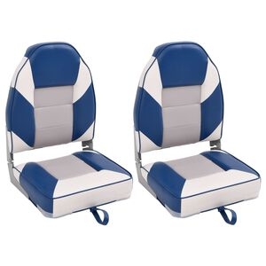 vidaXL Assentos de barco dobr&aacute;veis com encosto alto 2 pcs 39x43x58 cm