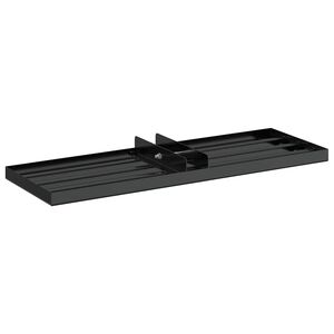 vidaXL Rato de Nivelamento de Jardim Preto A&ccedil;o revestido a p&oacute;