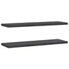 vidaXL Prateleiras de parede 2 pcs 100x30 cm a&ccedil;o inoxid&aacute;vel prateado