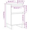 vidaXL Aparadores 2 pcs 40x35x70 cm deriv. de madeira branco brilhante