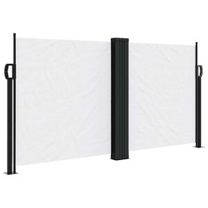 vidaXL Toldo lateral retr&aacute;til 120x1200 cm branco