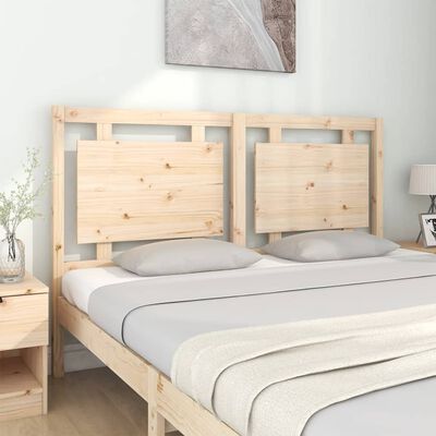 vidaXL Cabeceira de cama 155,5x4x100 cm madeira de pinho maciça