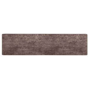 vidaXL Passadeira MARSA Cinzento 100 x 450 cm Poli&eacute;ster e PVC