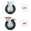 vidaXL 8 pcs rodas 200 mm
