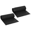vidaXL Folha de Drenagem Estriada 2 unid. Preto 0,5 x 20 m HDPE