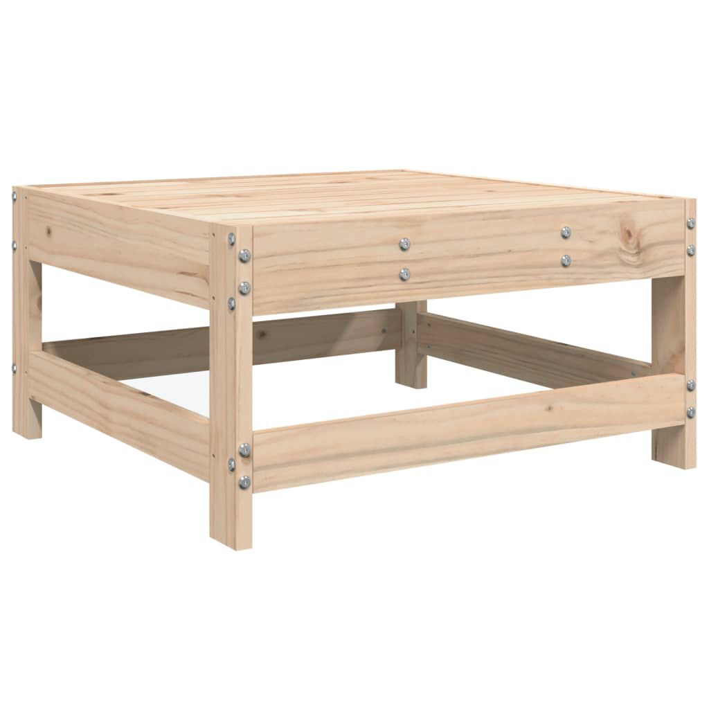vidaXL 7 pcs conjunto de sofás para jardim madeira de pinho maciça
