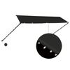 vidaXL Toldo retr&aacute;til com LED 350x150 cm antracite