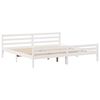 vidaXL Cama sem colch&atilde;o 180x200 cm madeira de pinho maci&ccedil;a branco