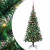 vidaXL &Aacute;rvore de Natal Artificial Pr&eacute;-iluminada Verde 150 cm