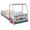 vidaXL Cama carro da policia infantil com colch&atilde;o de mem&oacute;ria 90x200 cm