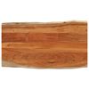 vidaXL Tampo de mesa retangular borda viva 120x60x3,8 cm ac&aacute;cia maci&ccedil;a
