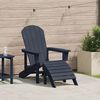 vidaXL Cadeira Adirondack Azul Marinho 82 x 74 x 92 cm HDPE