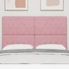 vidaXL Cabeceira com cabeceira Rosa 144 cm Couro Sint&eacute;tico