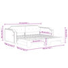 vidaXL Sof&aacute;-cama com gavet&atilde;o 90x190 cm tecido cinzento-escuro