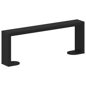 vidaXL P&eacute;s de M&oacute;veis 2 pcs Preto 28,1 x 4 x 10 mm Ferro
