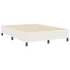 vidaXL Cama Box Creme 140 x 200 cm Tecido de veludo c&ocirc;tel&eacute;