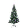 vidaXL &Aacute;rvore de Natal Artificial Pr&eacute;-iluminada Verde 150 cm
