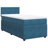 vidaXL Cama boxspring com colch&atilde;o 90x190 cm veludo azul