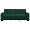 vidaXL Sof&aacute; de 3 lugares 220x78x84 cm veludo verde-escuro