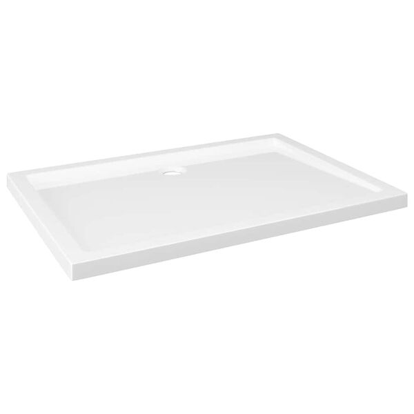 vidaXL Base de chuveiro retangular 70x100 cm ABS branco