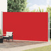 vidaXL Toldo lateral retr&aacute;til para p&aacute;tio 220x600 cm vermelho