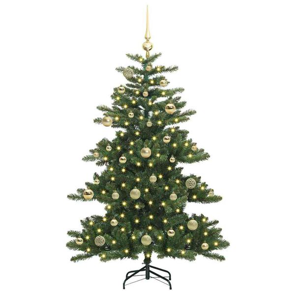 vidaXL &Aacute;rvore de Natal Articulada Artificial Verde 150 cm PVC e A&ccedil;o