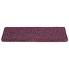 vidaXL Tapetes de escada 30 pe&ccedil;as 65x21x4 cm roxo escuro com borda retangular