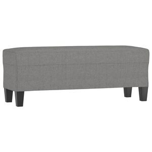 vidaXL Banco 100x35x41 cm tecido cinza-escuro